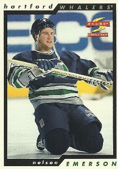 #37 Nelson Emerson - Hartford Whalers - 1996-97 Score Hockey