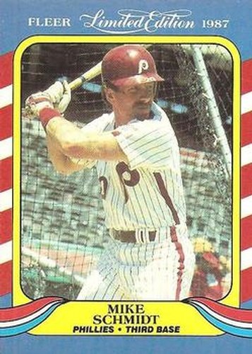 #37 Mike Schmidt - Philadelphia Phillies - 1987 Fleer Limited Edition Baseball