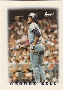 #37 George Bell - Toronto Blue Jays - 1988 Topps Major League Leaders Minis Baseball