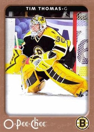 #37 Tim Thomas - Boston Bruins - 2006-07 O-Pee-Chee Hockey
