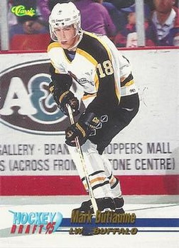 #37 Mark Dutiaume - Buffalo Sabres - 1995 Classic Hockey