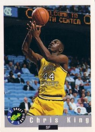 #37 Chris King - Wake Forest Demon Deacons - 1992 Classic Draft Basketball