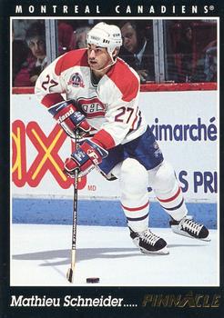 #37 Mathieu Schneider - Montreal Canadiens - 1993-94 Pinnacle Hockey