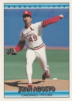 #37 Juan Agosto - St. Louis Cardinals - 1992 Donruss Baseball