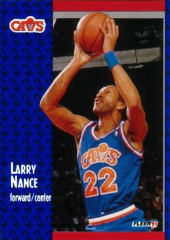 #37 Larry Nance - Cleveland Cavaliers - 1991-92 Fleer Basketball