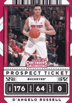 #37b D'Angelo Russell - Ohio State Buckeyes - 2020 Panini Contenders Draft Picks Basketball