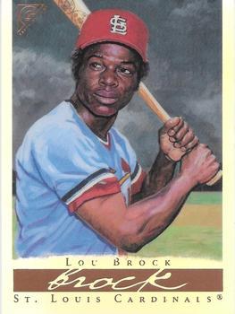 #37b Lou Brock - St. Louis Cardinals - 2003 Topps Gallery Hall of Fame - Artist's Proofs Baseball