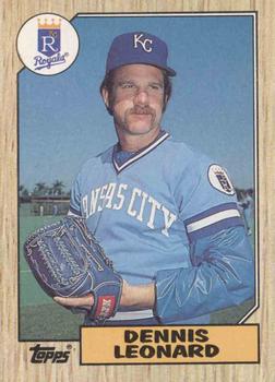 #38 Dennis Leonard - Kansas City Royals - 1987 Topps Baseball