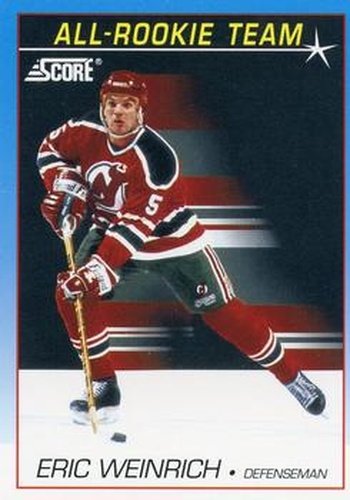 #380 Eric Weinrich - New Jersey Devils - 1991-92 Score Canadian Hockey