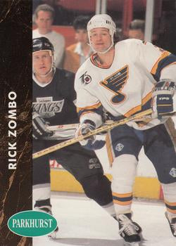 #380 Rick Zombo - St. Louis Blues - 1991-92 Parkhurst Hockey