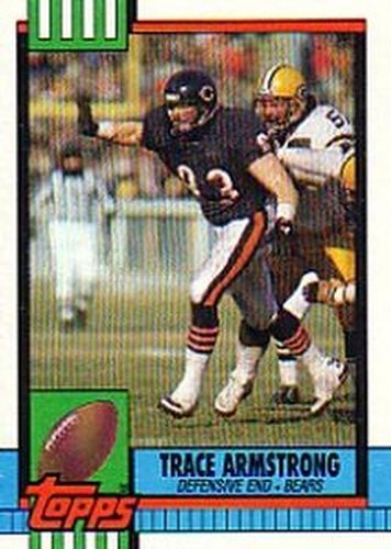 #380 Trace Armstrong - Chicago Bears - 1990 Topps Football