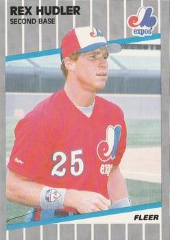 #380 Rex Hudler - Montreal Expos - 1989 Fleer Baseball