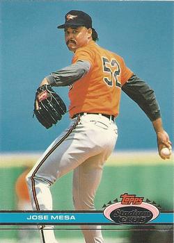 #380 Jose Mesa - Baltimore Orioles - 1991 Stadium Club Baseball
