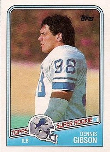 #380 Dennis Gibson - Detroit Lions - 1988 Topps Football