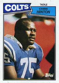 #380 Chris Hinton - Indianapolis Colts - 1987 Topps Football