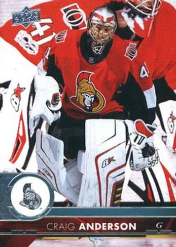 #380 Craig Anderson - Ottawa Senators - 2017-18 Upper Deck Hockey