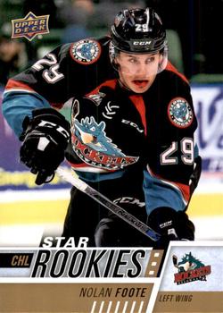 #380 Nolan Foote - Kelowna Rockets - 2017-18 Upper Deck CHL Hockey