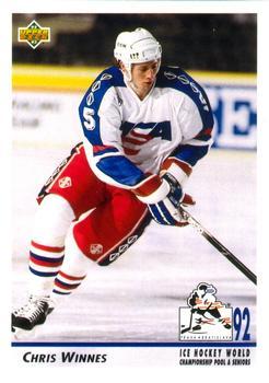 #380 Chris Winnes - USA - 1992-93 Upper Deck Hockey