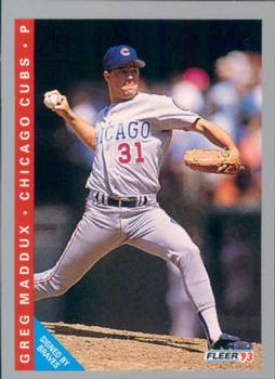 #380 Greg Maddux - Atlanta Braves - 1993 Fleer Baseball