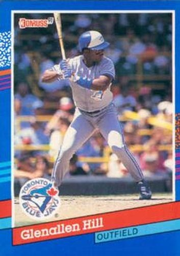 #380 Glenallen Hill - Toronto Blue Jays - 1991 Donruss Baseball