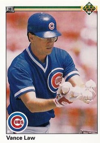 #380 Vance Law - Chicago Cubs - 1990 Upper Deck Baseball