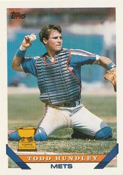 #380 Todd Hundley - New York Mets - 1993 Topps Baseball