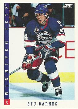 #380 Stu Barnes - Winnipeg Jets - 1993-94 Score Canadian Hockey