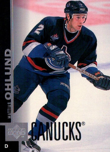 #380 Mattias Ohlund - Vancouver Canucks - 1997-98 Upper Deck Hockey