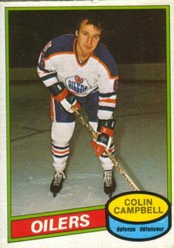 #380 Colin Campbell - Edmonton Oilers - 1980-81 O-Pee-Chee Hockey