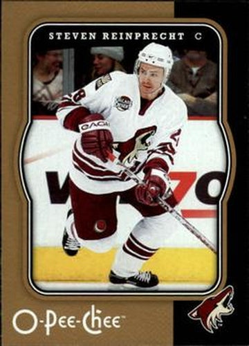 #380 Steven Reinprecht - Phoenix Coyotes - 2007-08 O-Pee-Chee Hockey
