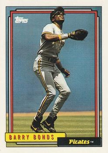 #380 Barry Bonds - Pittsburgh Pirates - 1992 Topps Baseball