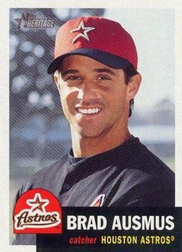 #380 Brad Ausmus - Houston Astros - 2002 Topps Heritage Baseball