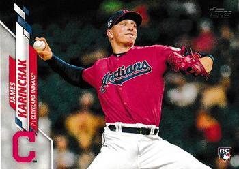 #380 James Karinchak - Cleveland Indians - 2020 Topps Baseball