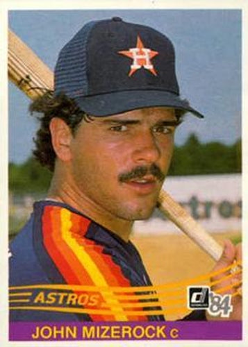 #380 John Mizerock - Houston Astros - 1984 Donruss Baseball