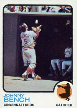 #380 Johnny Bench - Cincinnati Reds - 1973 Topps Baseball