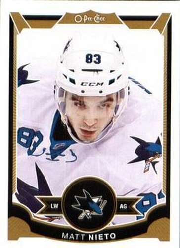 #380 Matt Nieto - San Jose Sharks - 2015-16 O-Pee-Chee Hockey