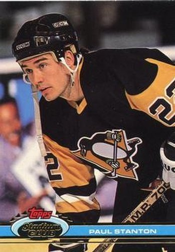 #380 Paul Stanton - Pittsburgh Penguins - 1991-92 Stadium Club Hockey