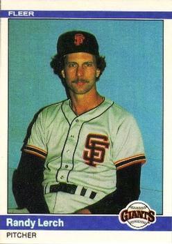 #380 Randy Lerch - San Francisco Giants - 1984 Fleer Baseball