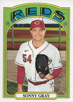 #380 Sonny Gray - Cincinnati Reds - 2021 Topps Heritage Baseball