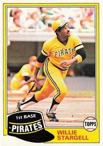 #380 Willie Stargell - Pittsburgh Pirates - 1981 Topps Baseball