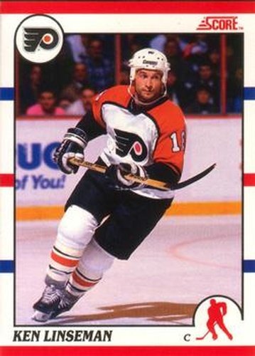 #380 Ken Linseman - Philadelphia Flyers - 1990-91 Score Canadian Hockey