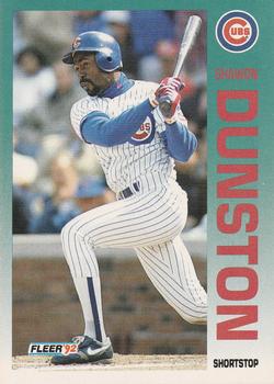 #380 Shawon Dunston - Chicago Cubs - 1992 Fleer Baseball