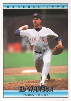 #380 Ed Whitson - San Diego Padres - 1992 Donruss Baseball