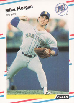#380 Mike Morgan - Seattle Mariners - 1988 Fleer Baseball