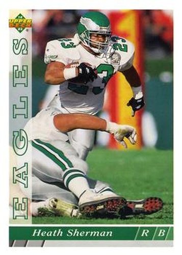 #380 Heath Sherman - Philadelphia Eagles - 1993 Upper Deck Football