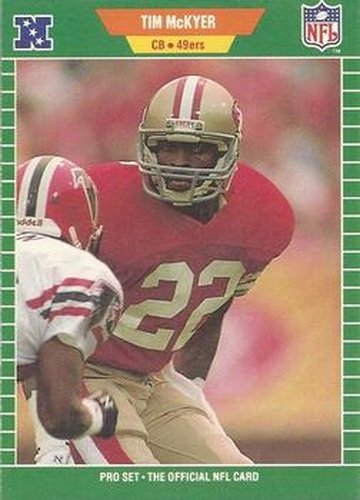 #380 Tim McKyer - San Francisco 49ers - 1989 Pro Set Football