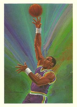#380 Karl Malone - Utah Jazz - 1990-91 Hoops Basketball