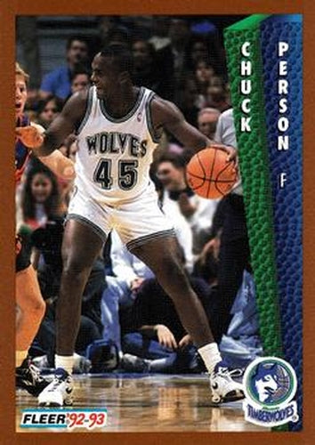 #381 Chuck Person - Minnesota Timberwolves - 1992-93 Fleer Basketball