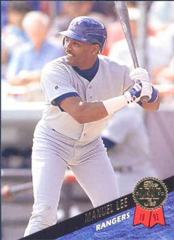 #381 Manuel Lee - Texas Rangers - 1993 Leaf Baseball