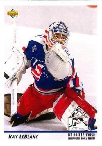 #381 Ray LeBlanc - USA - 1992-93 Upper Deck Hockey